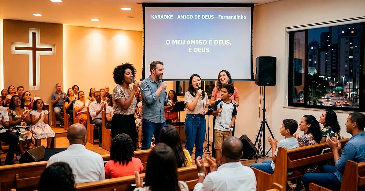 Karaokê para Igreja em SP | Aluguel Profissional e Divertido | Karaokê para Alugar