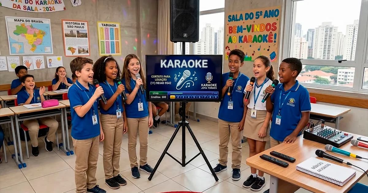 Aluguel de Karaokê para Escola em São Paulo | Transforme seu Evento!