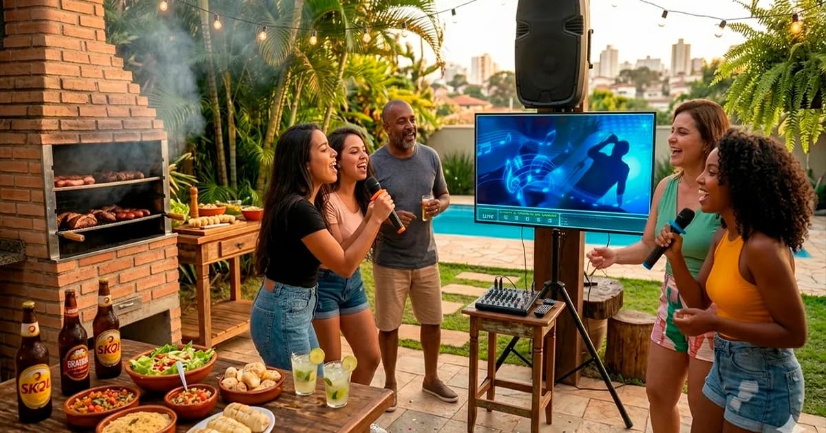 Karaokê para Churrasco em São Paulo | Aluguel de Karaokê Divertido